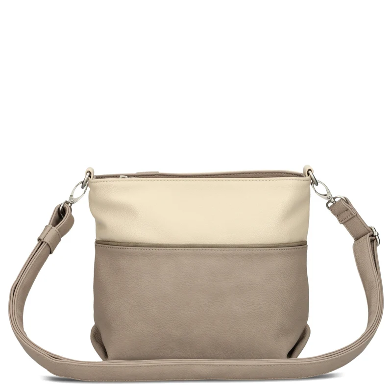 zwei Jana J8 - Bolso de hombro 27 cm (nubuk-cappuccino)