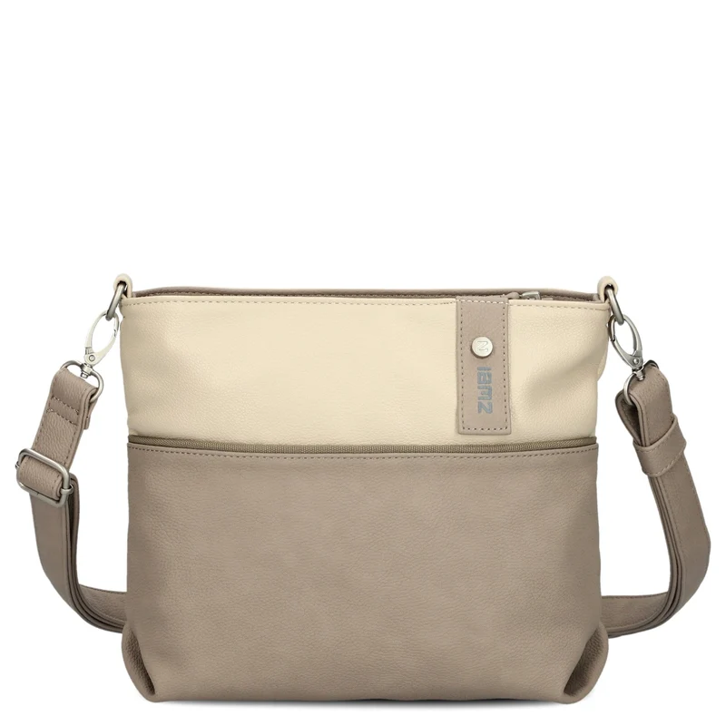 zwei Jana J8 - Bolso de hombro 27 cm (nubuk-cappuccino)