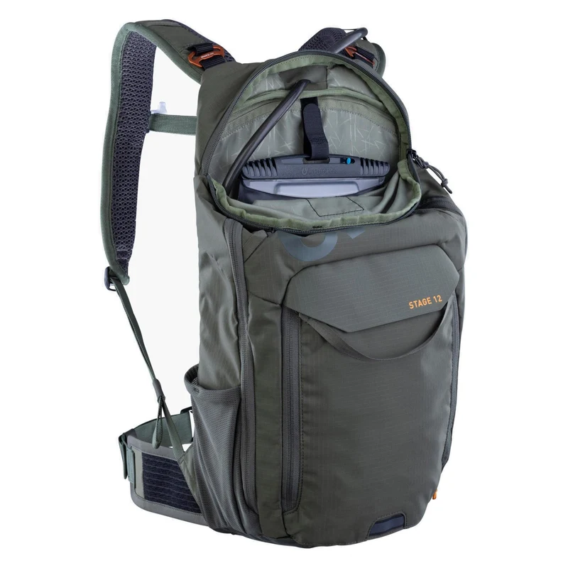 Evoc Stage 12L - Mochila de bicicleta 44 cm (dark olive)