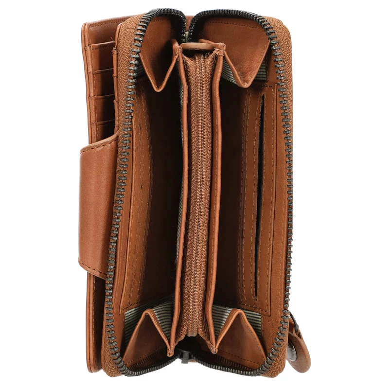 aunts & uncles Grandmas Luxury Club Francis - Cartera 13cc 15 cm RFID (caramel)