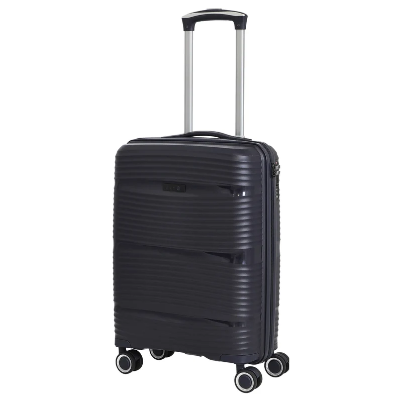 D&N Travel Line 4200 - Maleta de cabina 4 ruedas S 55 cm (color: azul oscuro)
