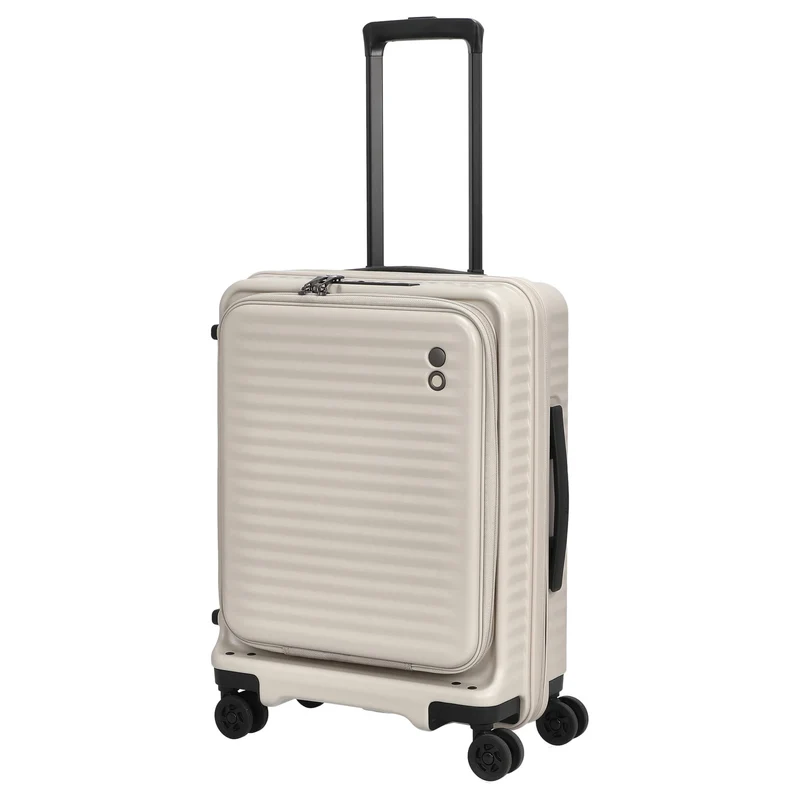 Echolac Celestra FA - Trolley de cabina de 4 ruedas 14" S 55 cm expandible USB (white sand)