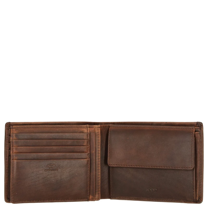 Joop Loreto Typhon - Cartera 9cc 12 cm RFID (marrón oscuro)