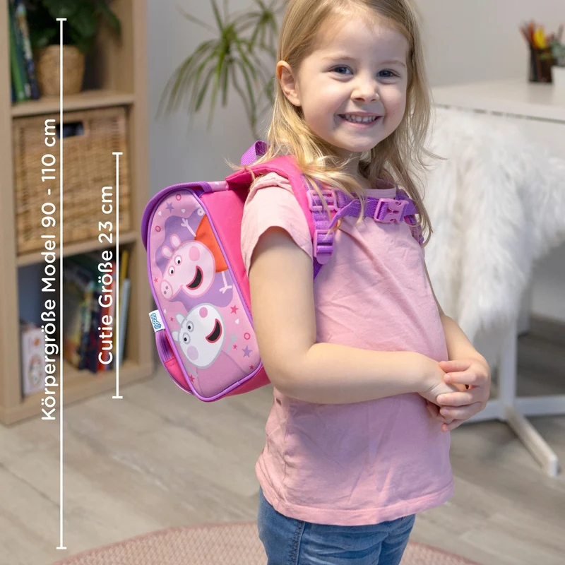 Scooli CUTIE - Mochila de jardín de infancia 23 cm (Peppa Pig)
