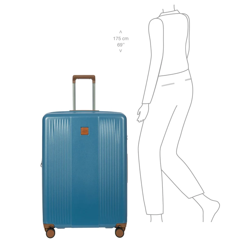 Brics Ferrara - Trolley de 4 ruedas L 77 cm expandible (denim)