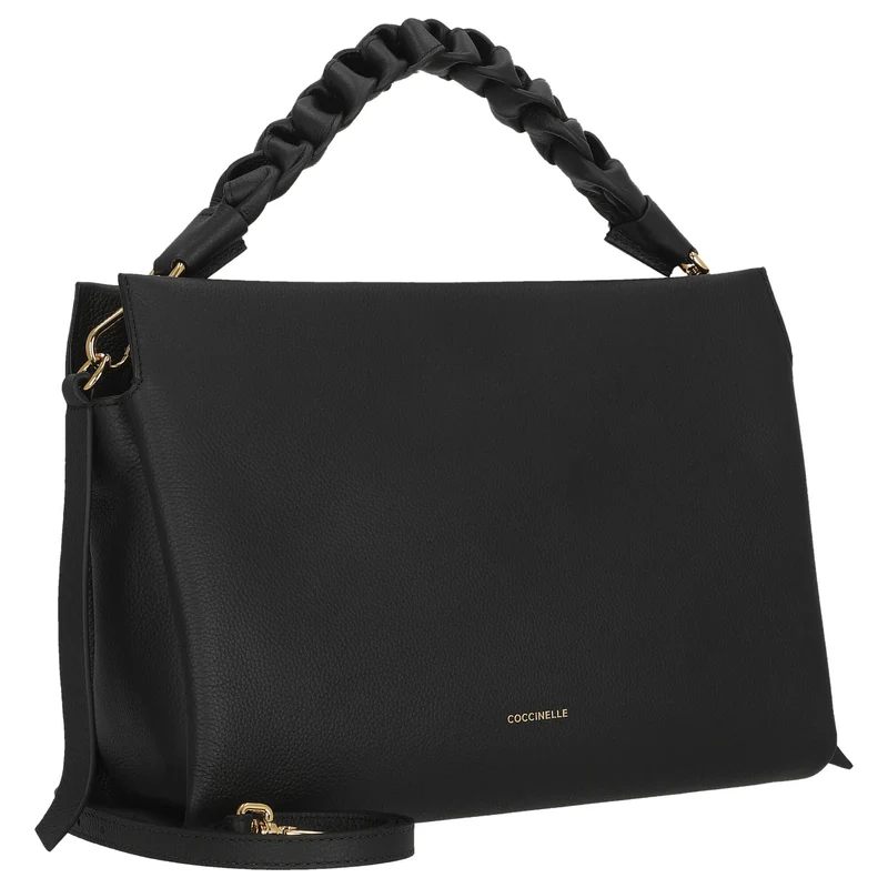 Coccinelle Boheme Grana Doble - ManyagebaB 33 cm (Noir/Cuir)