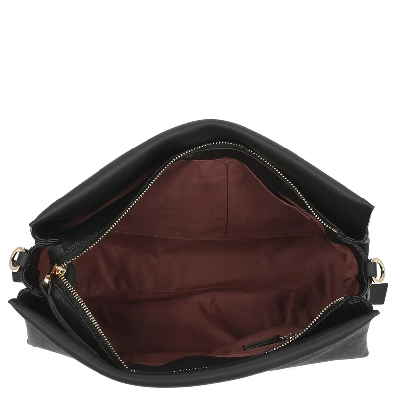 Coccinelle Boheme Grana Doble - ManyagebaB 33 cm (Noir/Cuir)
