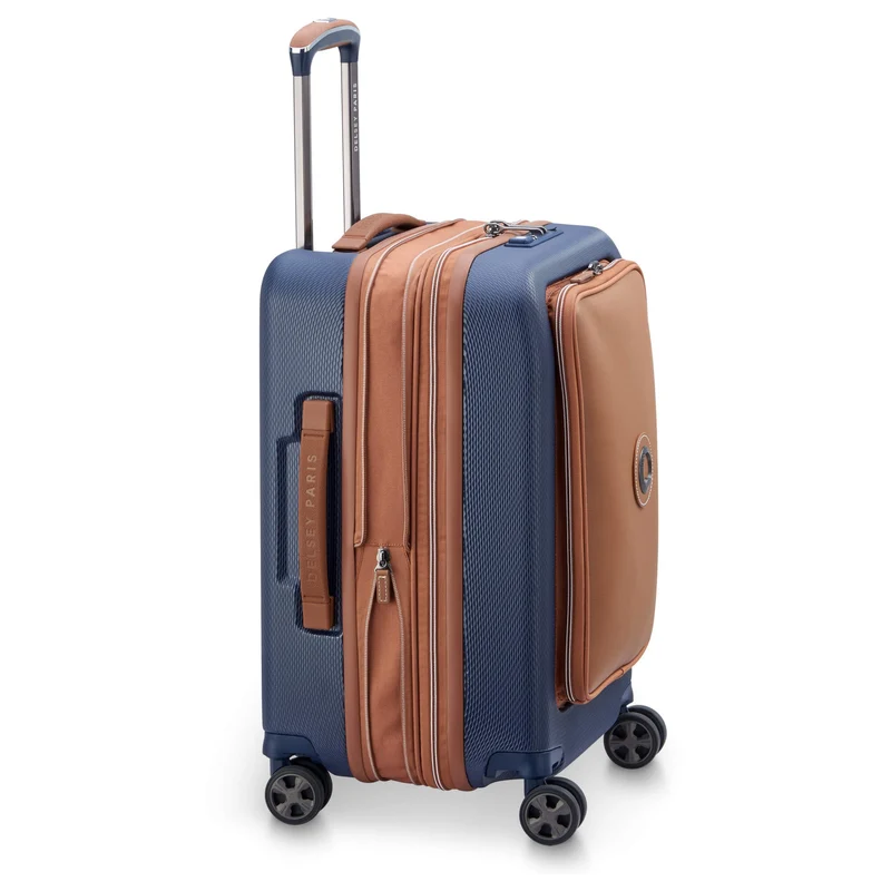 Delsey Paris Chatelet Air 2.0 - Trolley de cabina con 4 ruedas 55 cm expandible 14" USB (marineblau)