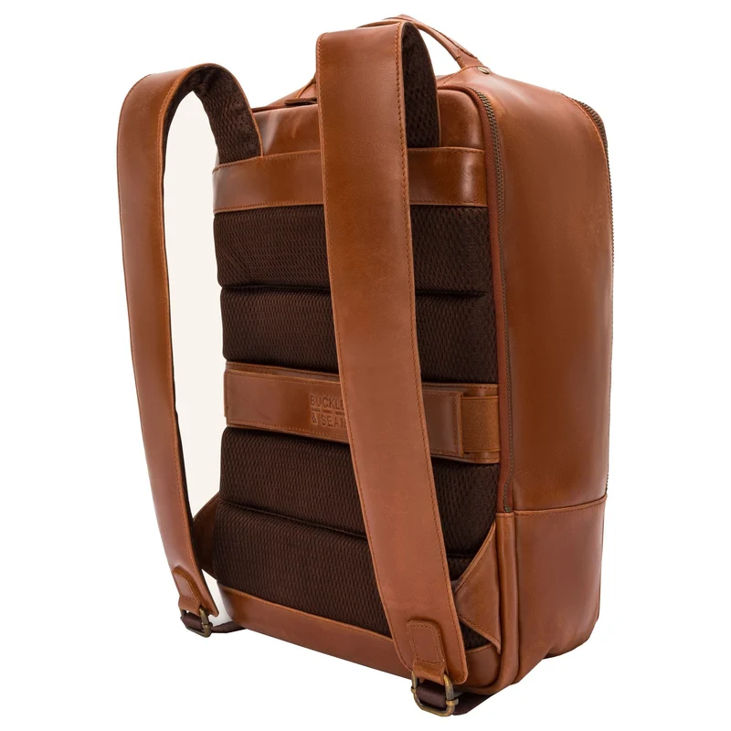 Buckle & Seam Leon - Mochila 15" 41 cm (cognac/dots)