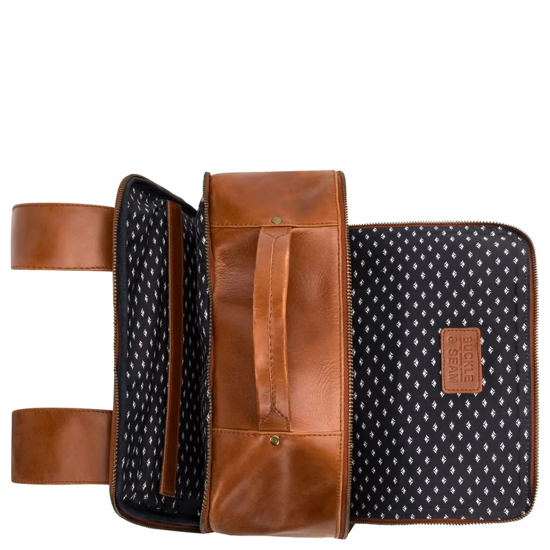 Buckle & Seam Leon - Mochila 15" 41 cm (cognac/dots)