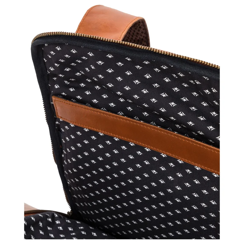 Buckle & Seam Leon - Mochila 15" 41 cm (cognac/dots)