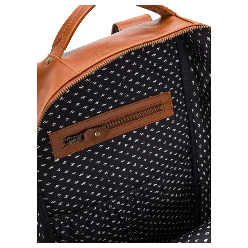 Buckle & Seam Leon - Mochila 15" 41 cm (cognac/dots)