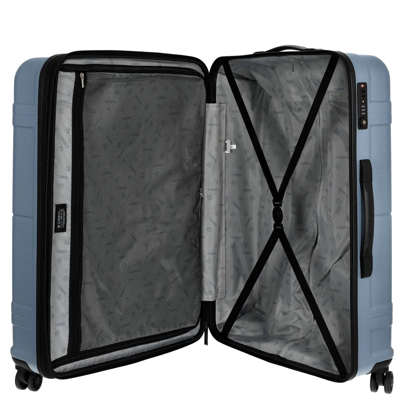 Gabol Bari - Maleta de 4 ruedas L 77 cm Adulto (azul)