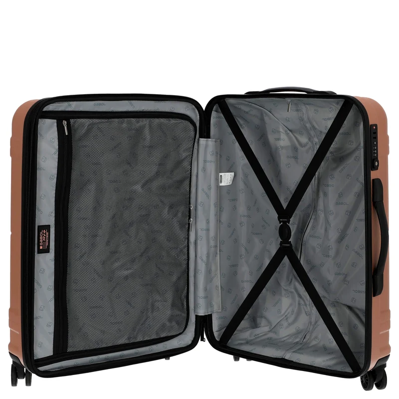 Gabol Bari - Maleta de 4 ruedas M 65 cm adulto (rosa)