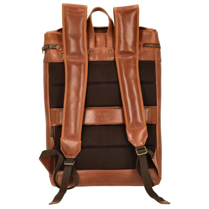 Buckle & Seam Siwa - Mochila 16" 44 cm (cognac)