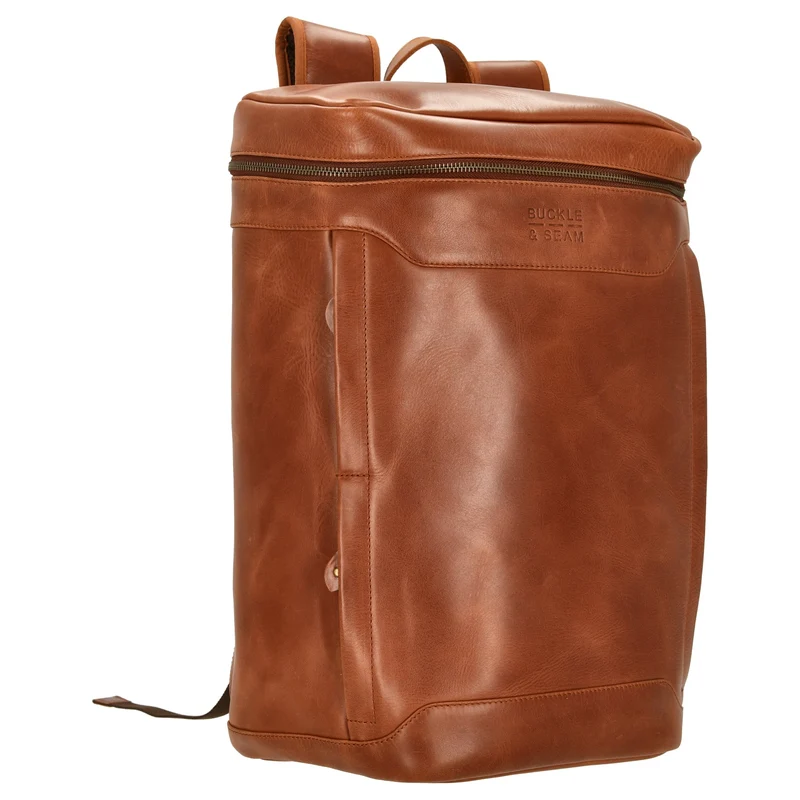 Buckle & Seam Siwa - Mochila 16" 44 cm (cognac)