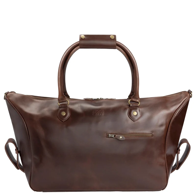 Buckle & Seam Linwood Weekender - Bolsa de viaje 50 cm Leder (brown)