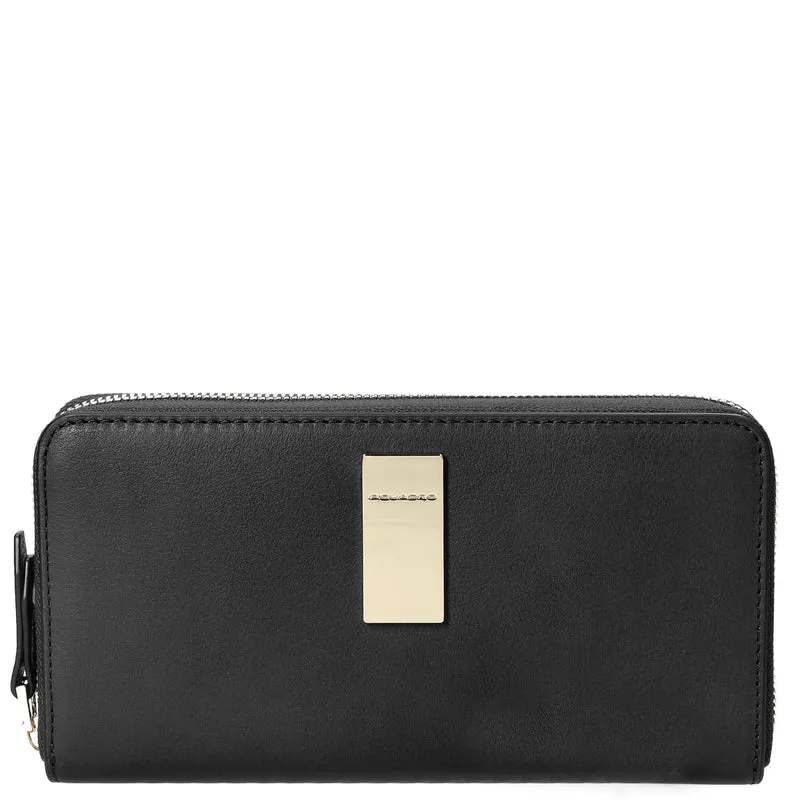 Piquadro Dafne - Cartera de mujer RFID 19 cm (black)