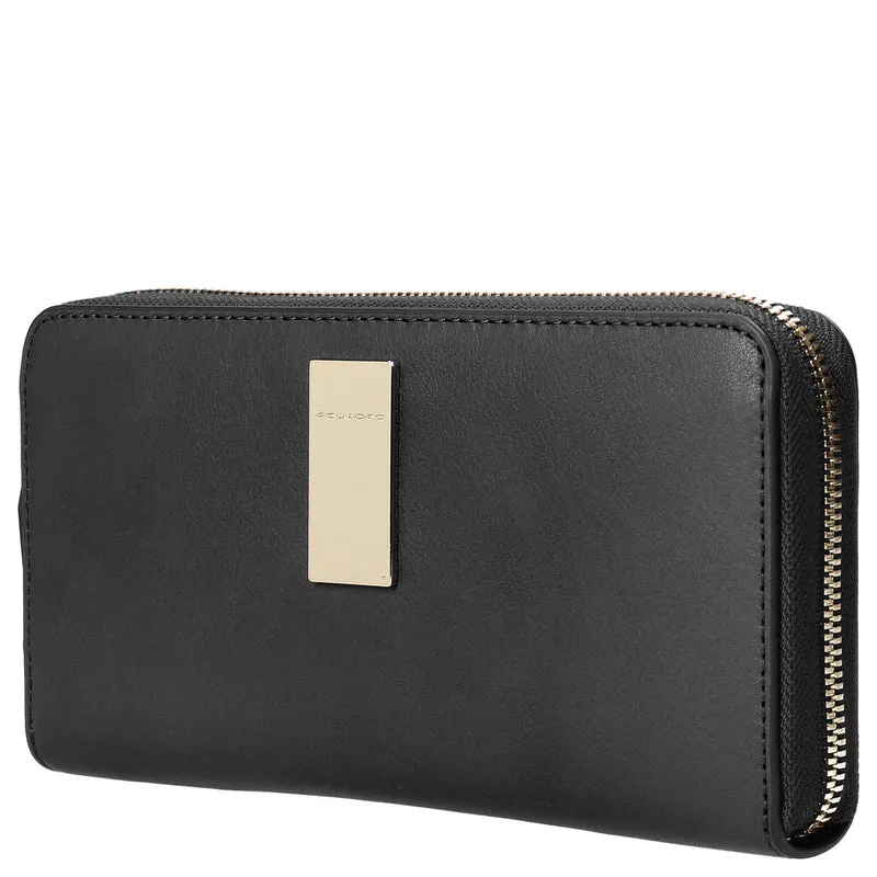 Piquadro Dafne - Cartera de mujer RFID 19 cm (black)