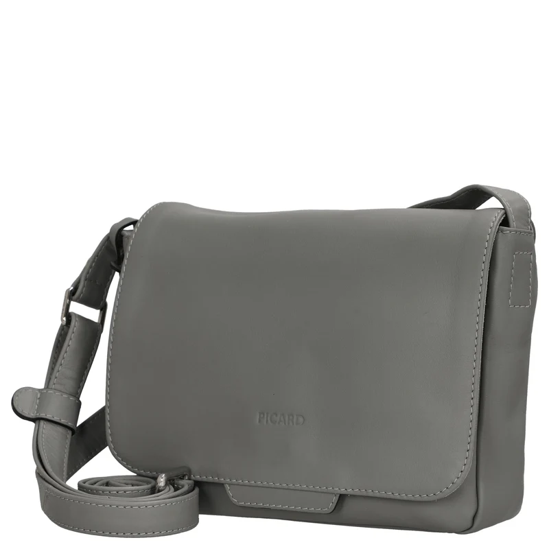 Picard Timeless - Bolso bandolera 17 cm Rindsleder (kiesel)