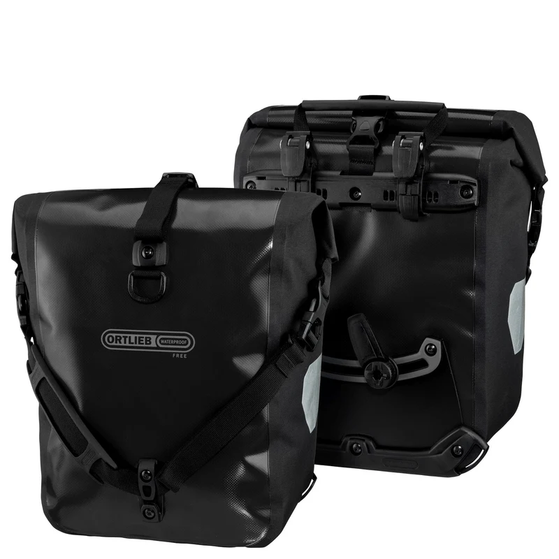Ortlieb Sport-Roller Free 25 QL2.1 - Bolsa delantera para rueda delantera (2x12.5L) 30 cm (black)