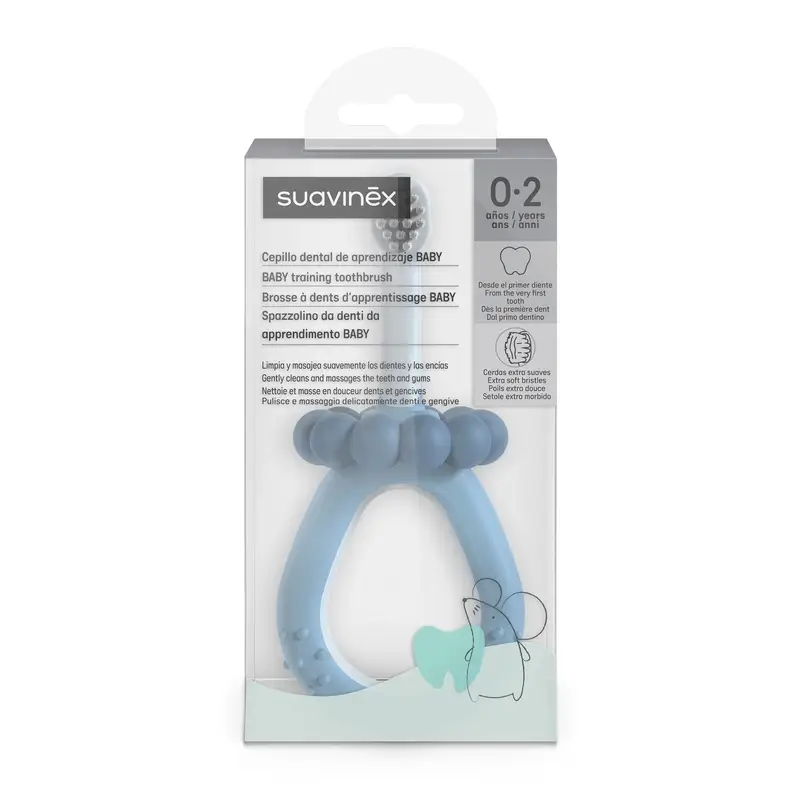Suavinex Cepillo Dientes Para Bebés De 0 A 2 Años, Azul
