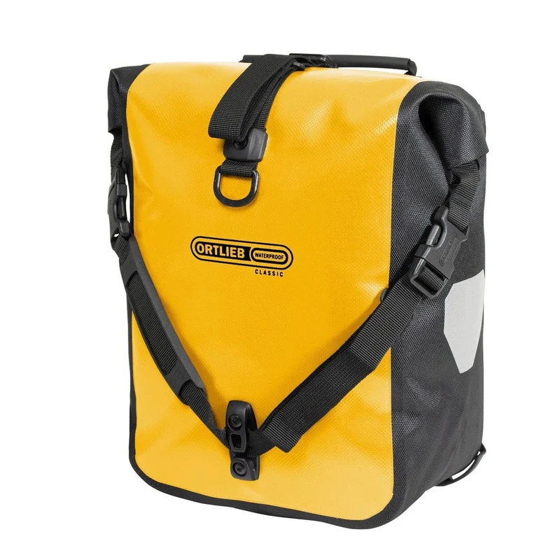 Ortlieb Sport-Roller QL2.1 - Bolsa delantera para rueda (2x12.5L) 30 cm (sunyellow black)