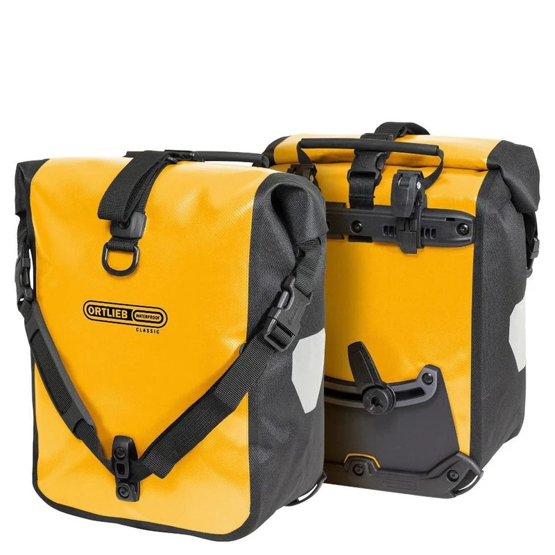 Ortlieb Sport-Roller QL2.1 - Bolsa delantera para rueda (2x12.5L) 30 cm (sunyellow black)