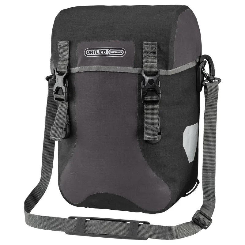 Ortlieb Sport-Packer Plus 30 - Bolsa trasera QL2.1 (2x15L) 40 cm (color: negro granito)