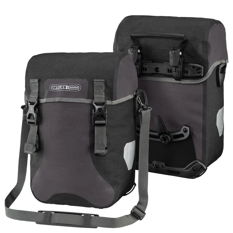 Ortlieb Sport-Packer Plus 30 - Bolsa trasera QL2.1 (2x15L) 40 cm (color: negro granito)