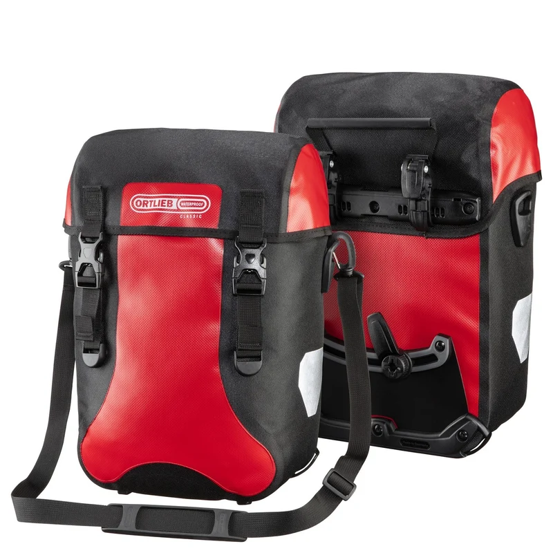 Ortlieb Sport-Packer - Bolsa para rueda delantera QL2.1 (2x15L) 40 cm (red black)