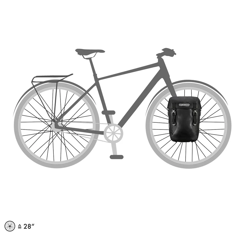 Ortlieb Sport-Packer - Bolsa para rueda delantera QL2.1 (2x15L) 40 cm (black)
