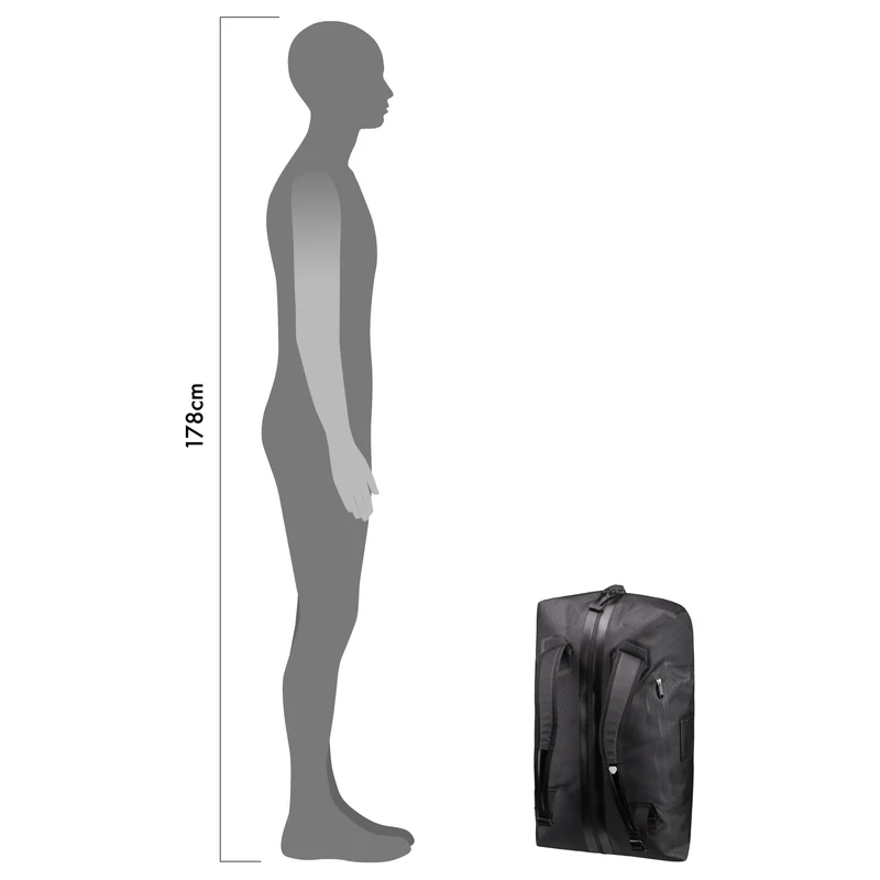 Ortlieb Metrosphere 60 - Bolsa de viaje/Mochila 58 cm (black embossed)