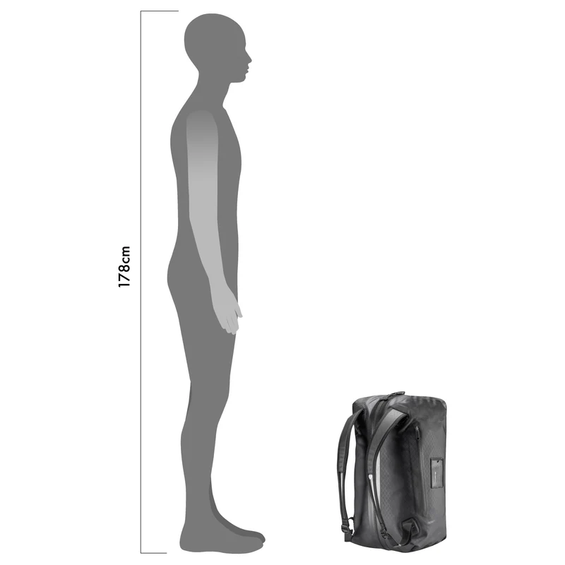 Ortlieb Metrosphere 40 - Bolsa de viaje/Mochila 53 cm (black embossed)