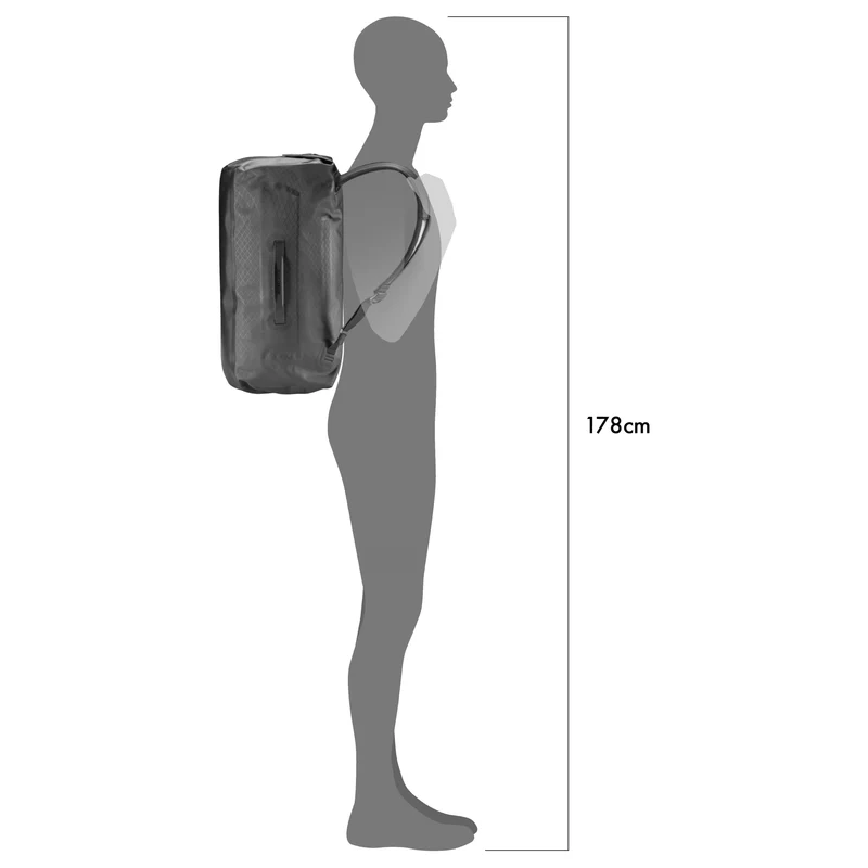 Ortlieb Metrosphere 40 - Bolsa de viaje/Mochila 53 cm (black embossed)