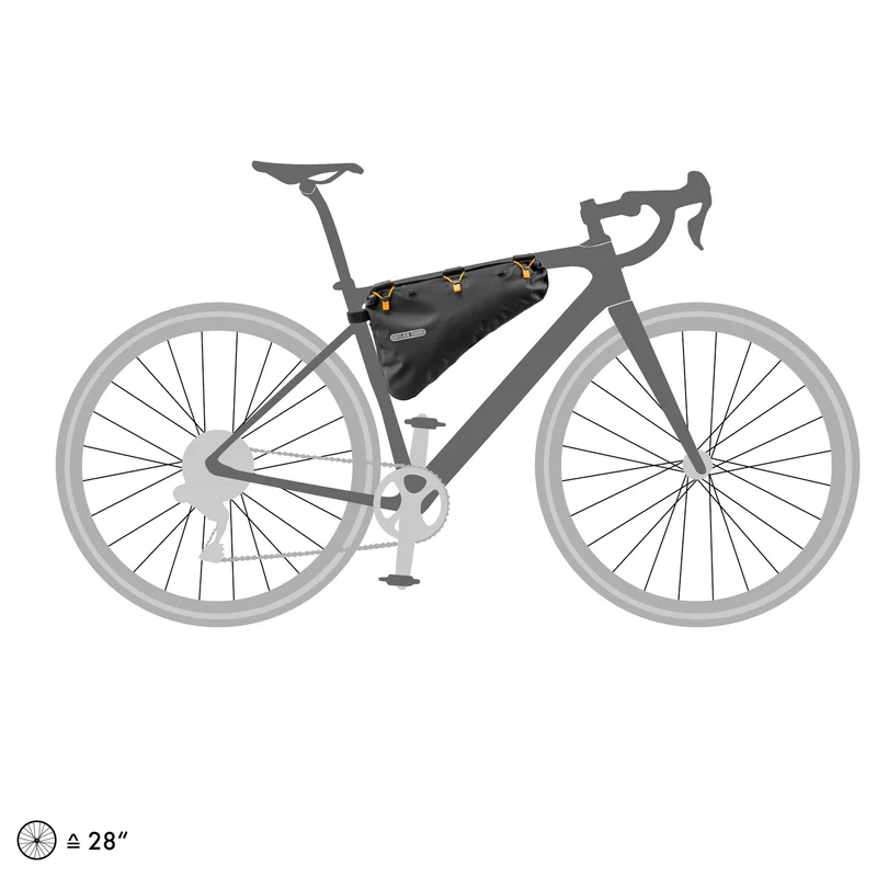 Ortlieb Frame-Pack RC 4 - Bolsa de marco (Bikepacking) 40 cm (negro mate)