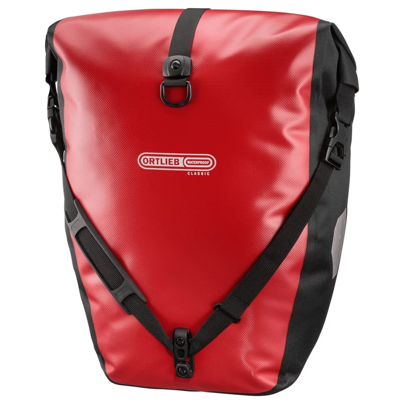 Ortlieb Back-Roller 40 - Bolsa trasera para rueda trasera QL2.1 (2x20L) 42 cm (red black)