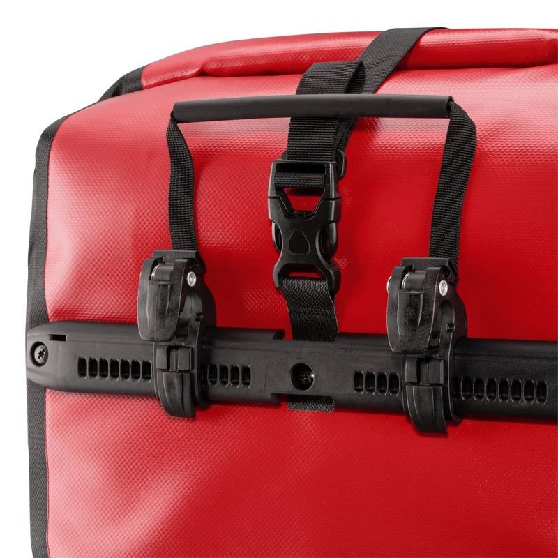 Ortlieb Back-Roller 40 - Bolsa trasera para rueda trasera QL2.1 (2x20L) 42 cm (red black)