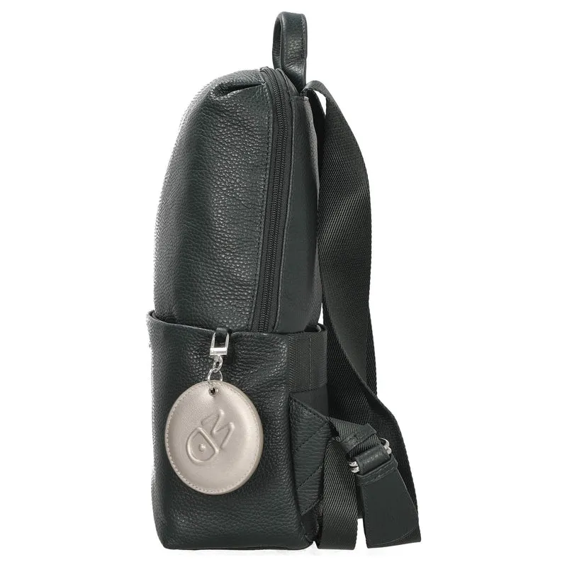 Mandarina Duck Mellow Leather - Mochila 13" 36 cm Cuero (color: escarabajo)