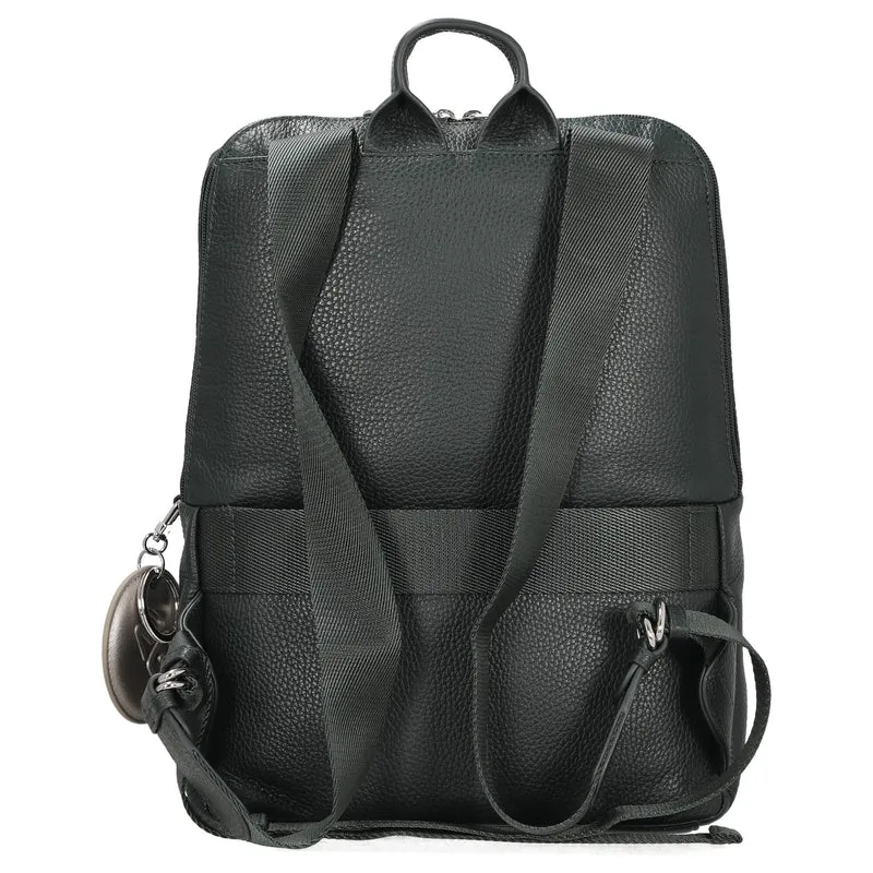 Mandarina Duck Mellow Leather - Mochila 13" 36 cm Cuero (color: escarabajo)