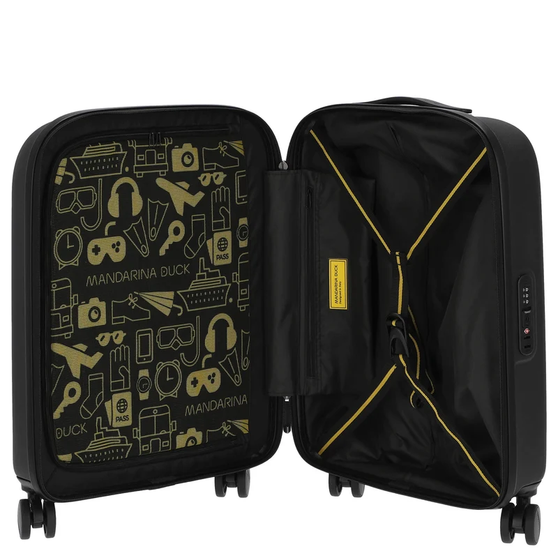 Mandarina Duck Logoduck+ - Trolley de cabina con 4 ruedas 55 cm S (black)