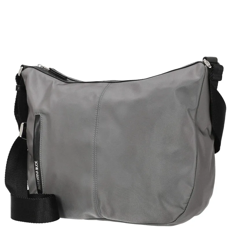 Mandarina Duck Hunter Hobo - Bolso bandolera 36 cm (smoked pearl)
