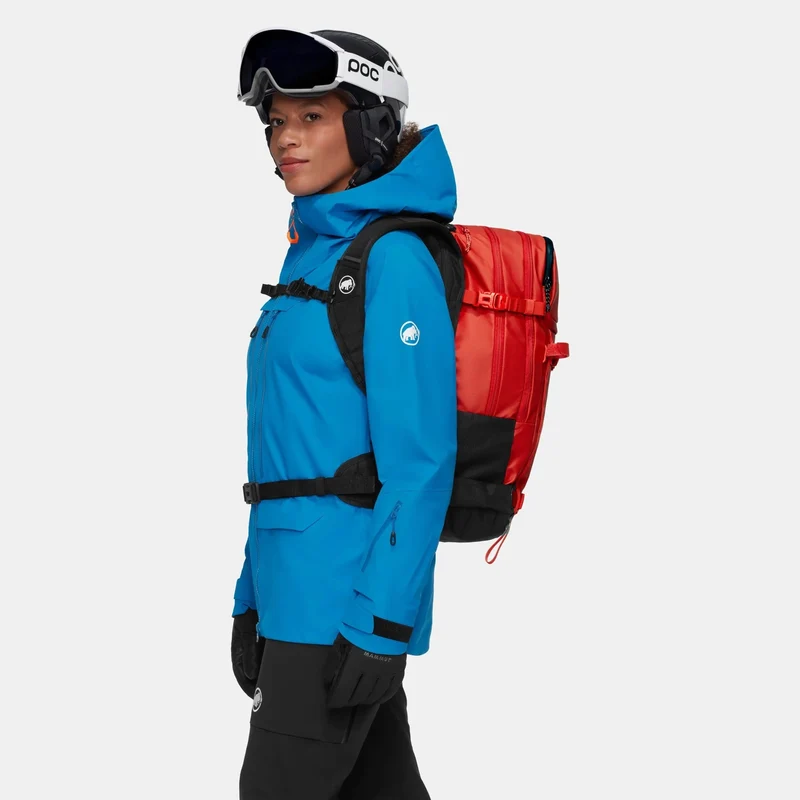 Mammut Nirvana 28 - Mochila de esquí de montaña 50 cm (mammut rojo-negro)