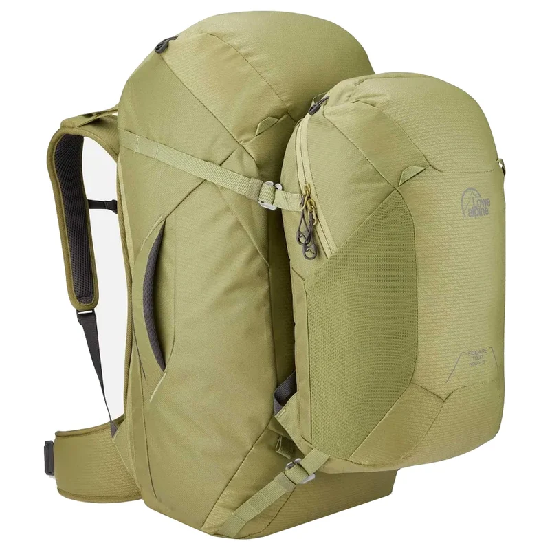 Lowe Alpine Escape Tour ND50+15 - Mochila de viaje para mujer 60 cm (chlorite green, S)