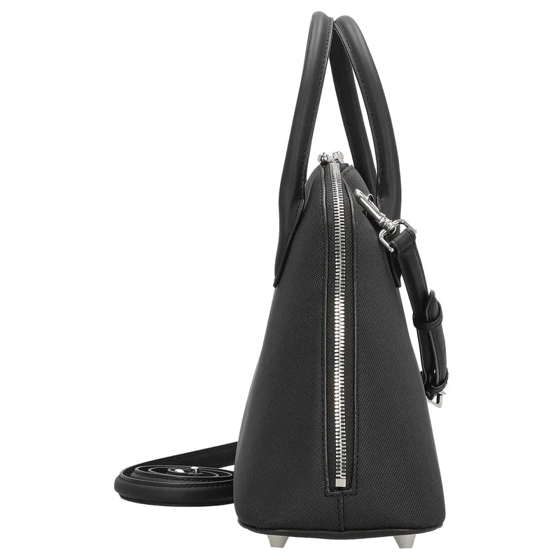 Lacoste Daily City - Bolso de mano 28 cm (negro)