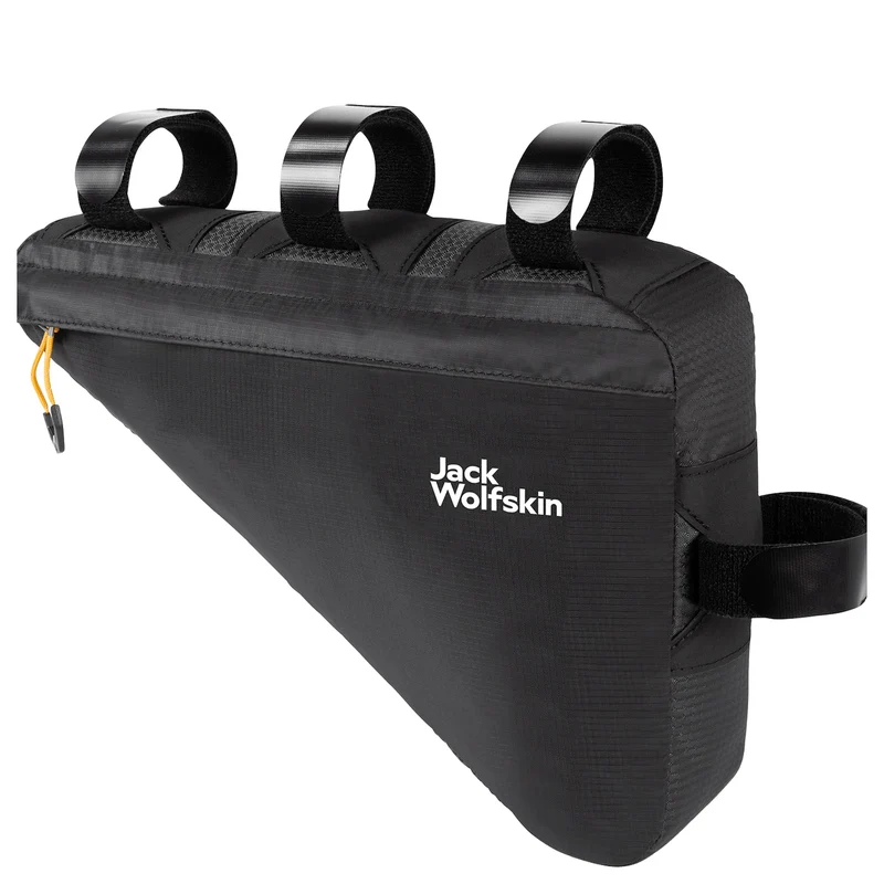 Jack Wolfskin Morobbia Triangle Bag - Bolsa de cuadro (Bikepacking) 27 cm (flash black)