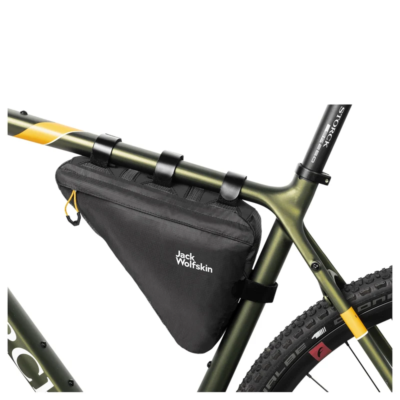 Jack Wolfskin Morobbia Triangle Bag - Bolsa de cuadro (Bikepacking) 27 cm (flash black)