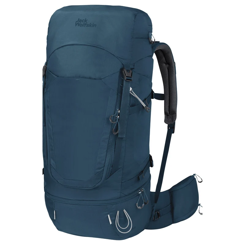 Jack Wolfskin Highland Trail M 55+5 - Mochila de trekking 60L 76 cm (dark sea)