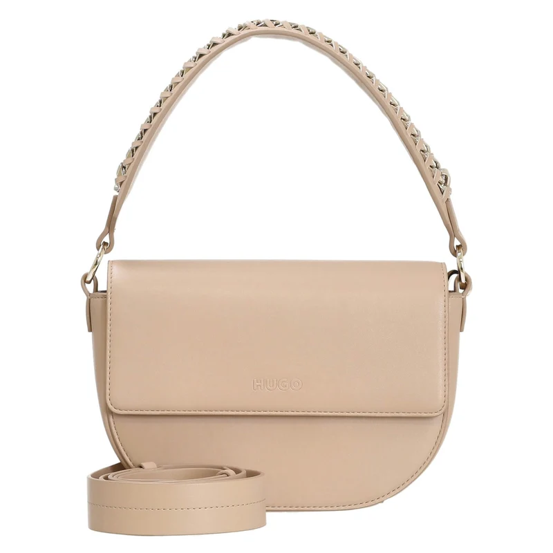 HUGO Women's Madyson - Bolso de hombro 21.5 cm (open beige)