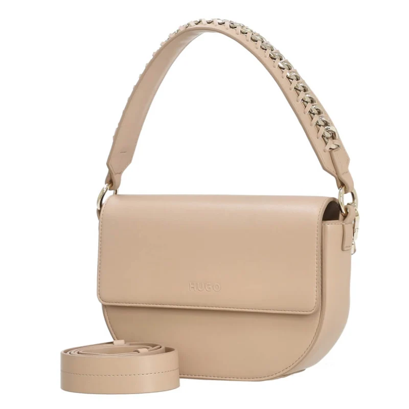 HUGO Women's Madyson - Bolso de hombro 21.5 cm (open beige)